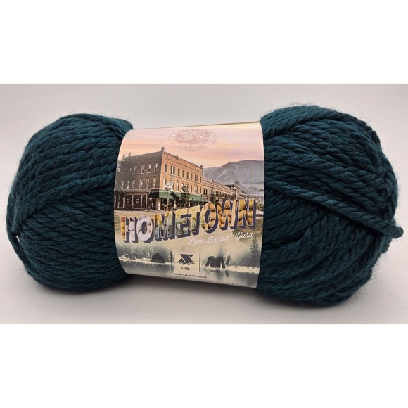 lion brand Other - Lion Brand Hometown Yarn Super Bulky #6 Monpelier Peacock Green 5 oz Acrylic‎